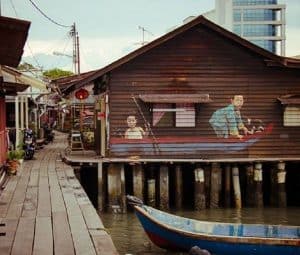 Clan-Jetties-Penang-Children-Sampan-Mural-Chew-Jetty-Clan